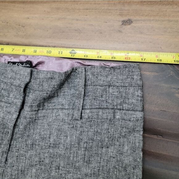 Stoosh Studio Linen Cotton Blend Capri Pants Gray Size 12 - Picture 5 of 8